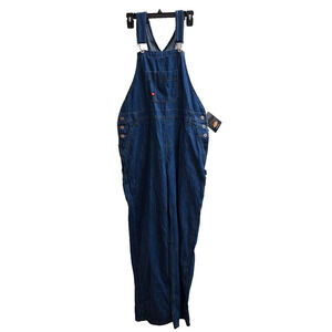 Dickies Overalls Men L Blue Carpenter Jean Dungarees Bibs Cotton Denim Coverall